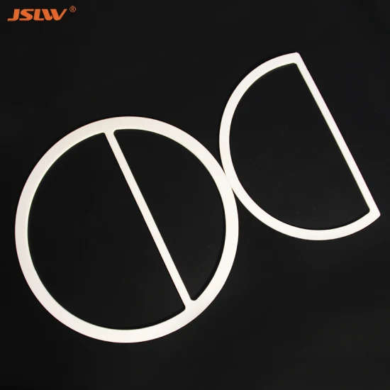 White PTFE/F4 Double Jacketed Gasket with Rib