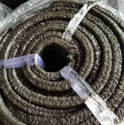 Cotton Fiber Packing with Graphite Immersion Oil Black Color Square Non Asbestos