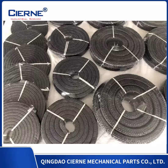 Qualitfiled Reinforced Graphite Tape Carbonized Gland Packing Braided Carbon Fiber Packing Graphite Fiber Packing