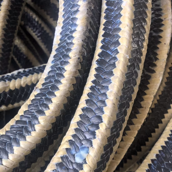 Graphite Braided Packing--with Aramid Fiber