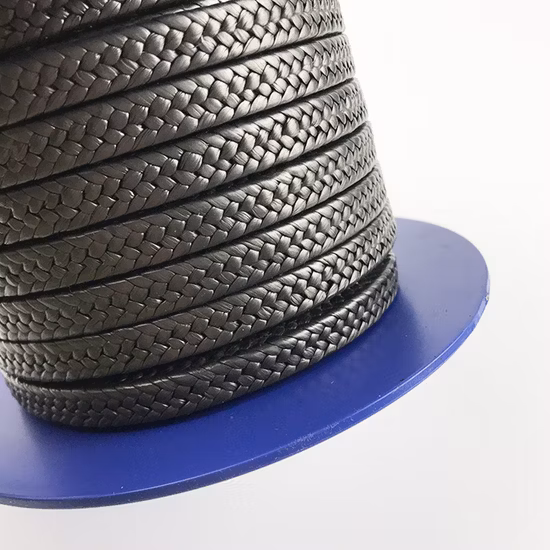 6*6 High Temperature and Pressure Black Carbon Fiber Graphite PTFE Packing Graphite Fiber Packing with High Quality