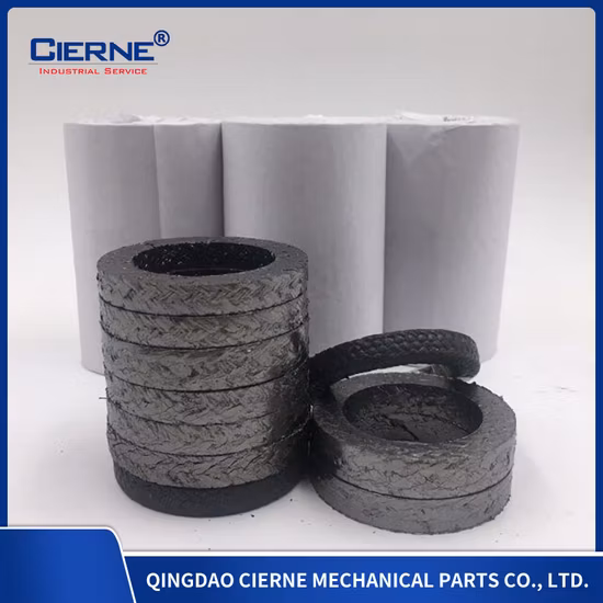 PTFE Graphite Fiber Gland Packing for Pumps Security Seal with Oil Graphite Fiber Packing