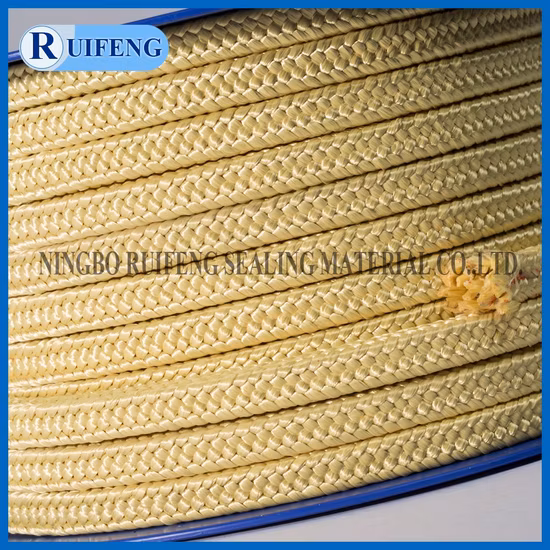 PTFE Kevlar Aramid Fiber Gasket Gland Packing Used in Valve